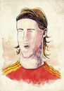Cartoon: Fernando Torres (small) by Thomas Berthelon tagged berthelon,thomas,worldcup,world,cup,2010,mondial,football,torres