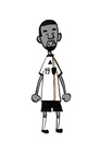 Cartoon: 19 Cacau (small) by fubu tagged cacau germany deutschland wm worldcup world cup 2010 weltmeisterschaft fussball soccer