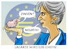 Cartoon: Eurozone (small) by markus-grolik tagged lagarde,negativzins,ezb,minuszins,zinspolitik,sparen,sparer,sparbuch,geldelite,finanzen,wirtschaft