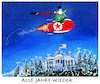 Cartoon: ...Raketentests (small) by markus-grolik tagged nordkorea,usa,trump,kim,jong,un,raketen,atomrakete,china,peking