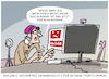 Cartoon: Uploadfiltering... (small) by markus-grolik tagged urheberrecht,uploadfilter,overblocking,blockdown,internetplattformen,youtube