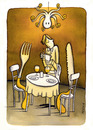 Cartoon: at dinner (small) by Pecchia tagged cartoon humor pecchia