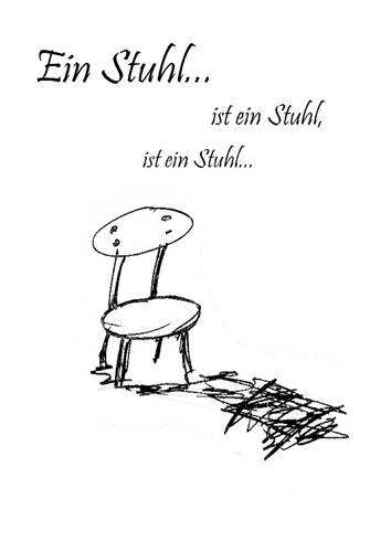 Cartoon: Der Stuhl (medium) by mecco tagged chair,stuhl,funny,mind,love,the