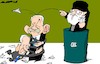 Cartoon: Calm down... (small) by Amorim tagged israel,iran,usa