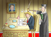 Cartoon: EIN KLEINER DÄMPFER (small) by marian kamensky tagged obama,trump,präsidentenwahlen,usa,baba,vanga,republikaner,inauguration,demokraten,wikileaks,faschismus