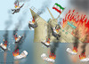 Cartoon: IRANS GRÖSSTES MILITÄRSCHIFF (small) by marian kamensky tagged irans,grösstes,militärschiff