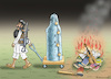 Cartoon: KULTURHASSER TALIBAN (small) by marian kamensky tagged vormarsch,evakuation,der,taliban,xi,jinping,in,kabul