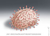 Cartoon: VERSCHWÖRUNGSTHEORETIKERGEHIRN (small) by marian kamensky tagged coronavirus,epidemie,gesundheit,panik,stillegung,trump,pandemie