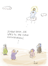 Cartoon: Upload (small) by fussel tagged himmelfahrt,cloud,upload,hochladen,jesus,jünger,christi
