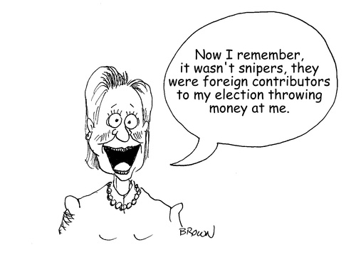 Cartoon: Hillary remembers (medium) by Joebrowntoons tagged hillary,hillaryclinton,hillarylies,liberallies,politicalcartoon,hillarycartoon