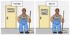 Cartoon: Hausmeister - Facility Manager (small) by Timo Essner tagged hausmeister,faciility,manager,job,beruf,branche,bezeichnung,stellenbeschreibung,ausschreibung,cartoon,timo,essner