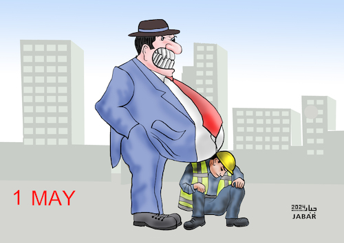 Cartoon: 1 MAY (medium) by jabar tagged may