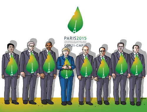 Cartoon: climatesummit (medium) by Lubomir Kotrha tagged climate,summit,paris,co2,smog,world