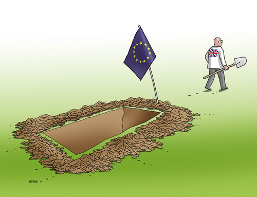 Cartoon: euhrob (medium) by Lubomir Kotrha tagged brexit,eu,cameron,referendum,world,libra,euro