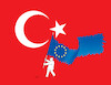 Cartoon: turflags (small) by Lubomir Kotrha tagged turkey,nato,sweden,eu