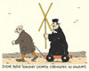 Cartoon: wendland (small) by Andreas Prüstel tagged wendland,castortransporte,atommüllendlager,widerstand,pastor