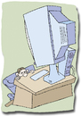 Cartoon: Computer (small) by astaltoons tagged computer,pc,internet