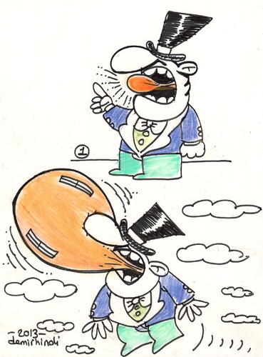 Cartoon: siyasi karikatur (medium) by demirhindi tagged portre
