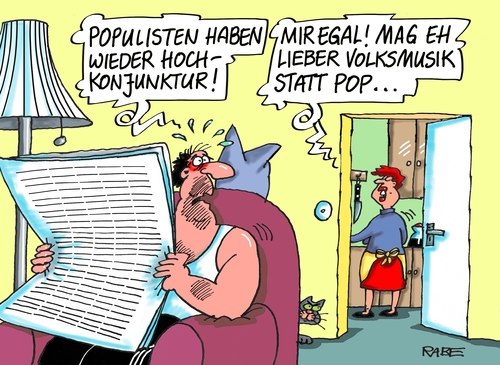 Cartoon: Populismus (medium) by RABE tagged populismus,populisten,pop,popmusik,rechte,linke,afd,rabe,ralf,böhme,cartoon,karikatur,pressezeichnung,farbcartoon,tagescartoon,volksmusik,schlager,klassik,vormarsch,braun,neonazis,pegida,populismus,populisten,pop,popmusik,rechte,linke,afd,rabe,ralf,böhme,cartoon,karikatur,pressezeichnung,farbcartoon,tagescartoon,volksmusik,schlager,klassik,vormarsch,braun,neonazis,pegida