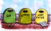 Cartoon: Abfallcontainer für Anleger (small) by RABE tagged wertpapiere,kleinanleger,euro,dax,index,dow,jones,börse,zocker,banker,anleger,altpapier,abfall,glas,recycling,gelber,punkt,entsorgung