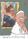 Cartoon: So muss Erziehung (small) by tiede tagged papst,franziskus,strafe,züchtigung,max,ernst,jungfrau,jesuskind