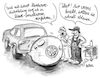 Cartoon: Diesel-Nachrüstung (small) by REIBEL tagged vw,diesel,skandal,stickstoffoxid,nox,fahrverbot,umweltzone,blaue,plakette,kfz,werkstatt,nachrüstung,ballon