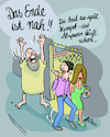 Cartoon: Prophet (small) by REIBEL tagged prophet,endzeitstimmung,weltuntergang,kino,ende,untergang