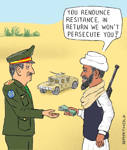 Cartoon: Was it like that? (medium) by Barthold tagged withdrawal,allied,troops,afghanistan,advance,territorial,gains,taliban,capitulation,ghani,government,renounciation,kabul,district,commander,afghan,army,bribery,corruption,fighter,officer,cartoon,caricature,barthold,withdrawal,allied,troops,afghanistan,advance,territorial,gains,taliban,capitulation,ghani,government,renounciation,kabul,district,commander,afghan,army,bribery,corruption,fighter,officer,cartoon,caricature,barthold