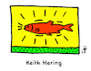 Cartoon: Fischtag (small) by Lo Graf von Blickensdorf tagged fisch,hering,künstler,wortspiel,keith,haring,kunst,art,graffiti,heringssalat