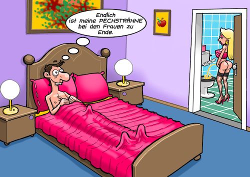Cartoon: Pechsträhne (medium) by Chris Berger tagged pech,frauen,beischlaf,transvestit,single,junggeselle,hotel,pech,frauen,beischlaf,transvestit,single,junggeselle,sex,hotel