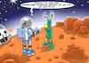 Cartoon: Mars (small) by Chris Berger tagged mars,eis,raumkapsel,marsflug,nasa,apollo,astronaut