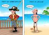 Cartoon: Pirat Privat (small) by Chris Berger tagged pirat,augenklappe,tanga