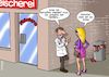 Cartoon: Tierfreund (small) by Chris Berger tagged vegan,veganismus,vegetarier,fleischerei,metzgerei,metzger,fleischhauer