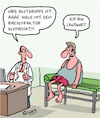 Cartoon: Blut! (small) by Karsten Schley tagged blutgruppen,gesundheit,ärzte,patienten,umwelt,grundwasserverschmutzung,insekten,glyphosat,landwirte,dünger,gülle,fördergelder,politik