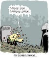 Cartoon: Der ZOMBIE erwacht... (small) by Karsten Schley tagged zombies,horror,filme,comics,unterhaltung,mythen,folklore,bräuche,medien,geschichte,wellensittiche,gesellschaft