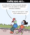 Cartoon: Die nahe Zukunft (small) by Karsten Schley tagged corona,zukunft,pandemie,varianten,gesundheit,politik,leben,gesellschaft