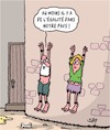 Cartoon: Egalite (small) by Karsten Schley tagged egalite,femmes,hommes,justice,prisons,politique,societe