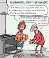 Cartoon: Hunger durch Klimawandel! (small) by Karsten Schley tagged klimawandel,hunger,unwetter,menschheit,wissenschaft,politik,panikmache,propaganda,gesellschaft