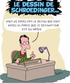 Cartoon: Le dessin de Schroedinger (small) by Karsten Schley tagged physique,science,schroedinger,dessins,cartoons,caricatures,greve,politique,france