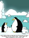 Cartoon: No Tacos for Penguins (small) by Karsten Schley tagged food nutrition kids youth parents parenthood childhood animals nature wildlife