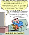 Cartoon: Rage (small) by Karsten Schley tagged politique,allemagne,rage,logique,medias,facebook,education,extremisme