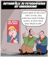 Cartoon: Schaulustige (small) by Karsten Schley tagged unfälle,schaulustige,handys,politik,genetik,trump