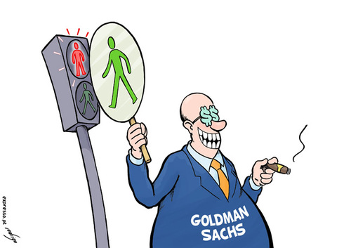 Cartoon: Goldman Sachs fraud (medium) by rodrigo tagged goldman,sachs,bank,economy,bankruptcy,fraud,investor,securities,and,exchange,commission,sec