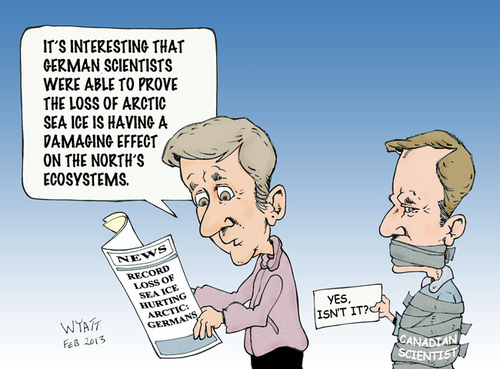 Cartoon: Science schmience (medium) by wyattsworld tagged global,warming,science,scientists,canada