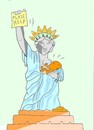 Cartoon: help africa (small) by yasar kemal turan tagged help africa hunger statue of liberty us