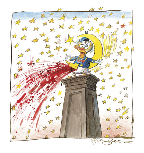 Cartoon: Schluss mit lustig! (medium) by Peter Bauer tagged terror,westliche,kultur