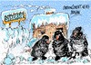Cartoon: Siberia-pingüinos (small) by Dragan tagged siberia,pingüinos,bajo,cero,antartida,cartoon