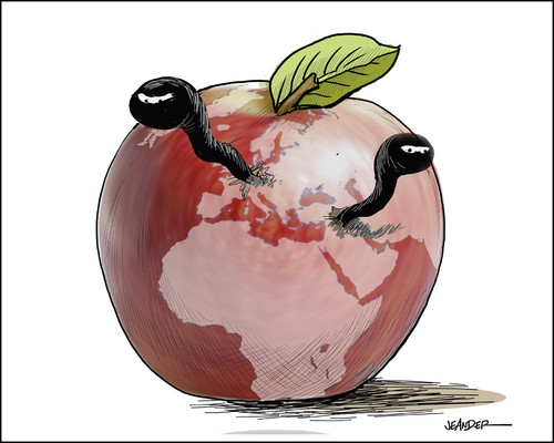 Cartoon: Daesh (medium) by jeander tagged terror,paris,daesh,is,terror,paris,daesh,is