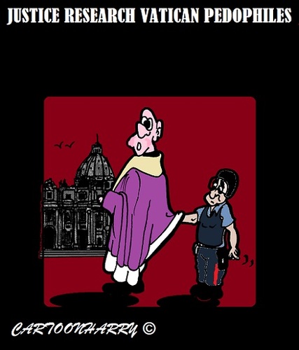 Cartoon: Vatican Research (medium) by cartoonharry tagged italy,rome,vatican,bishops,priests,cardinals,investigation,research,justice,police,cartoonharry,pedophiles