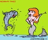 Cartoon: Fish (small) by cartoonharry tagged mermaid,fish,girls,sexy,cartoon,cartoonist,cartoonharry,dutch,toonpool